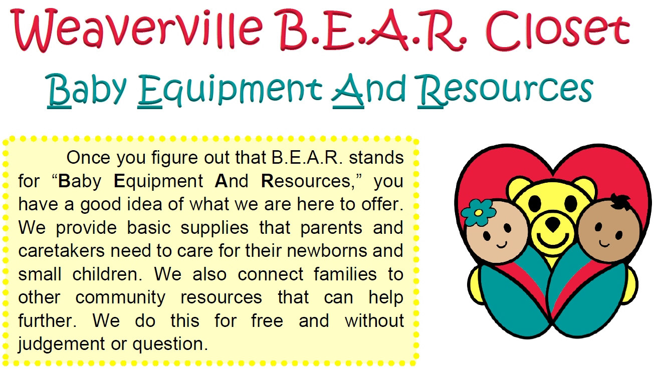 B.E.A.R. Closet | Weaverville United Methodist Church